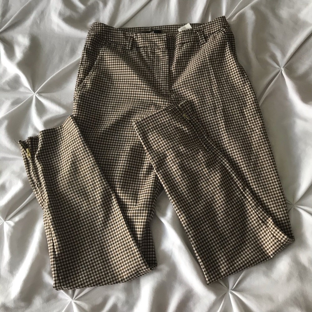 HM Square Pattern Full Length Pants Size 2
